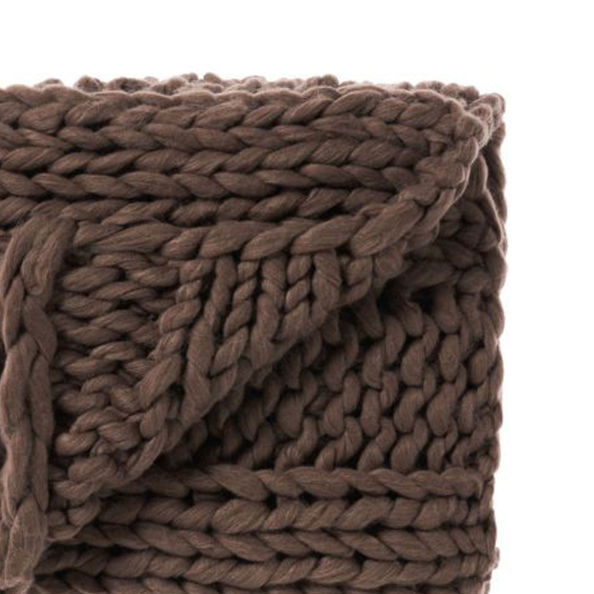 Lana Mocha Throw Rug by Linen House - Soft Bohemian Area Rug for Living Room, Bedroom Decor - Cozy Home Accent for Winter