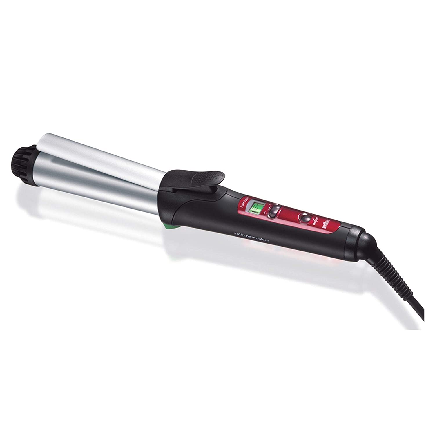 Braun EC2 Satin Hair 7 Curler Curling Iron - 220V Professional Styling Wand for Long & Short Hair (Not for USA/Canada) - Perfect for Beach Waves, Bouncy Curls & Everyday Hairstyles