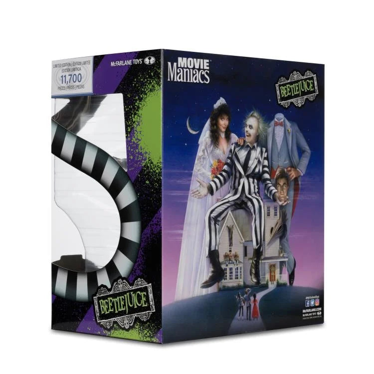 Beetlejuice (1988) Movie Maniacs 6 Limited Edition Collectible Figure - Perfect for Horror Fans & Tim Burton Movie Collectors