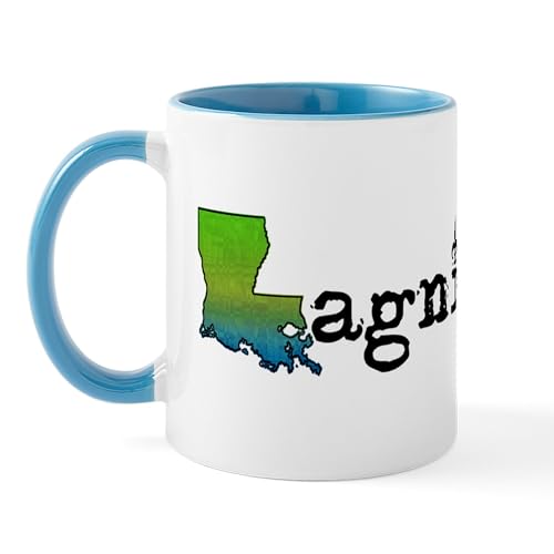 White/Blue Inside - Louisiana Lagniappe Mug