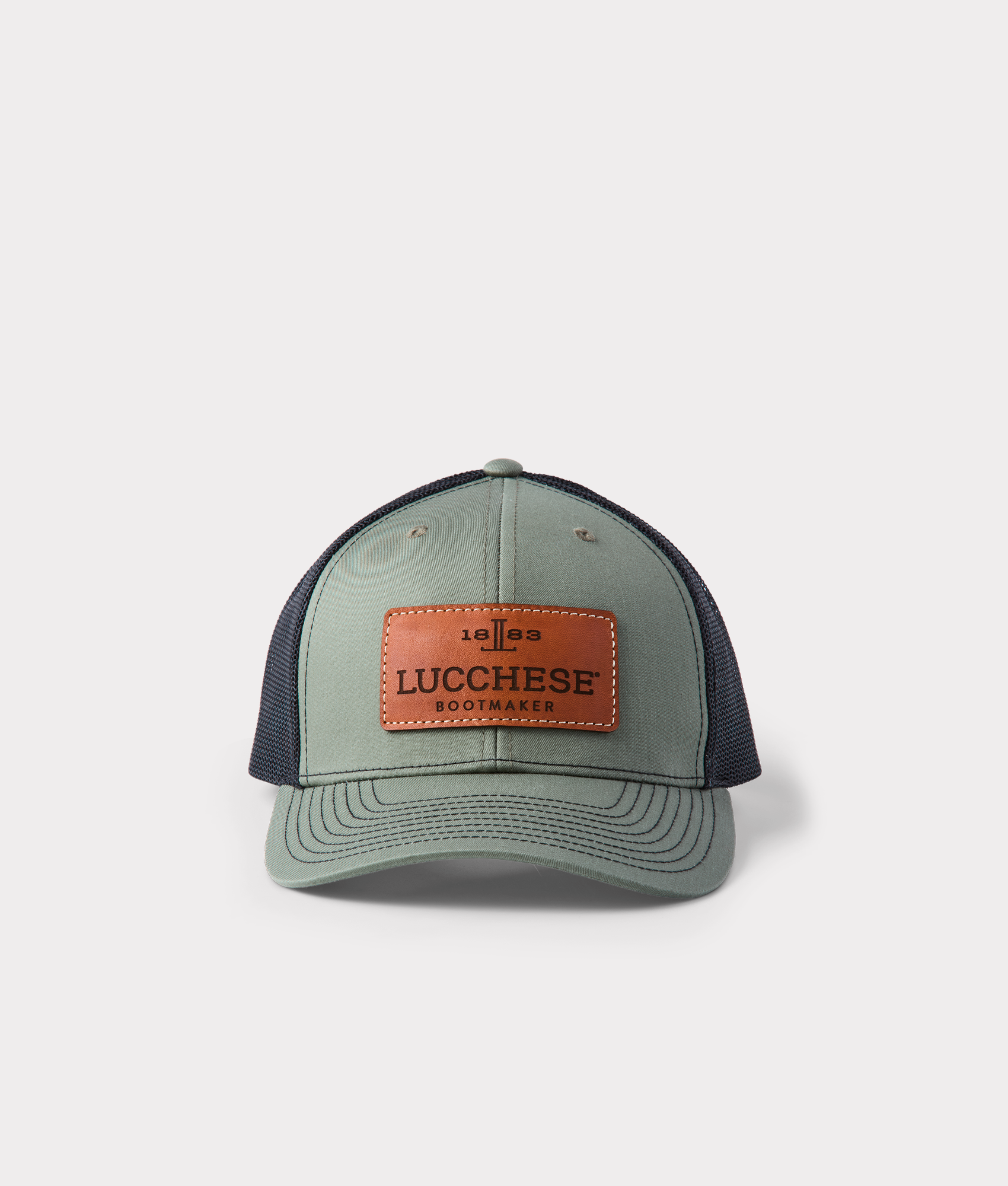 Premium Leather Patch Cap in Loden & Black - Stylish Unisex Baseball Hat for Outdoor Activities & Casual Wear