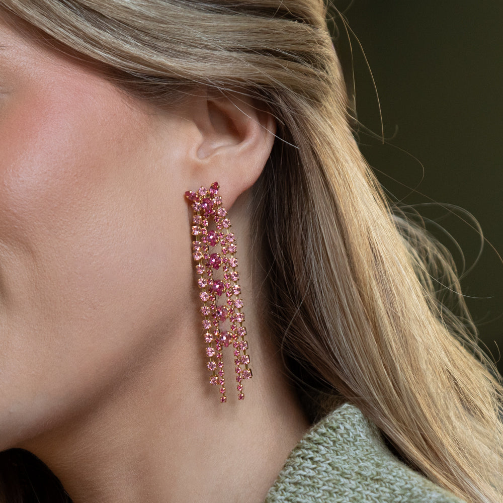 Petite Penelope Earrings - Pink Combo | Elegant Dainty Jewelry for Women | Perfect for Date Nights & Special Occasions