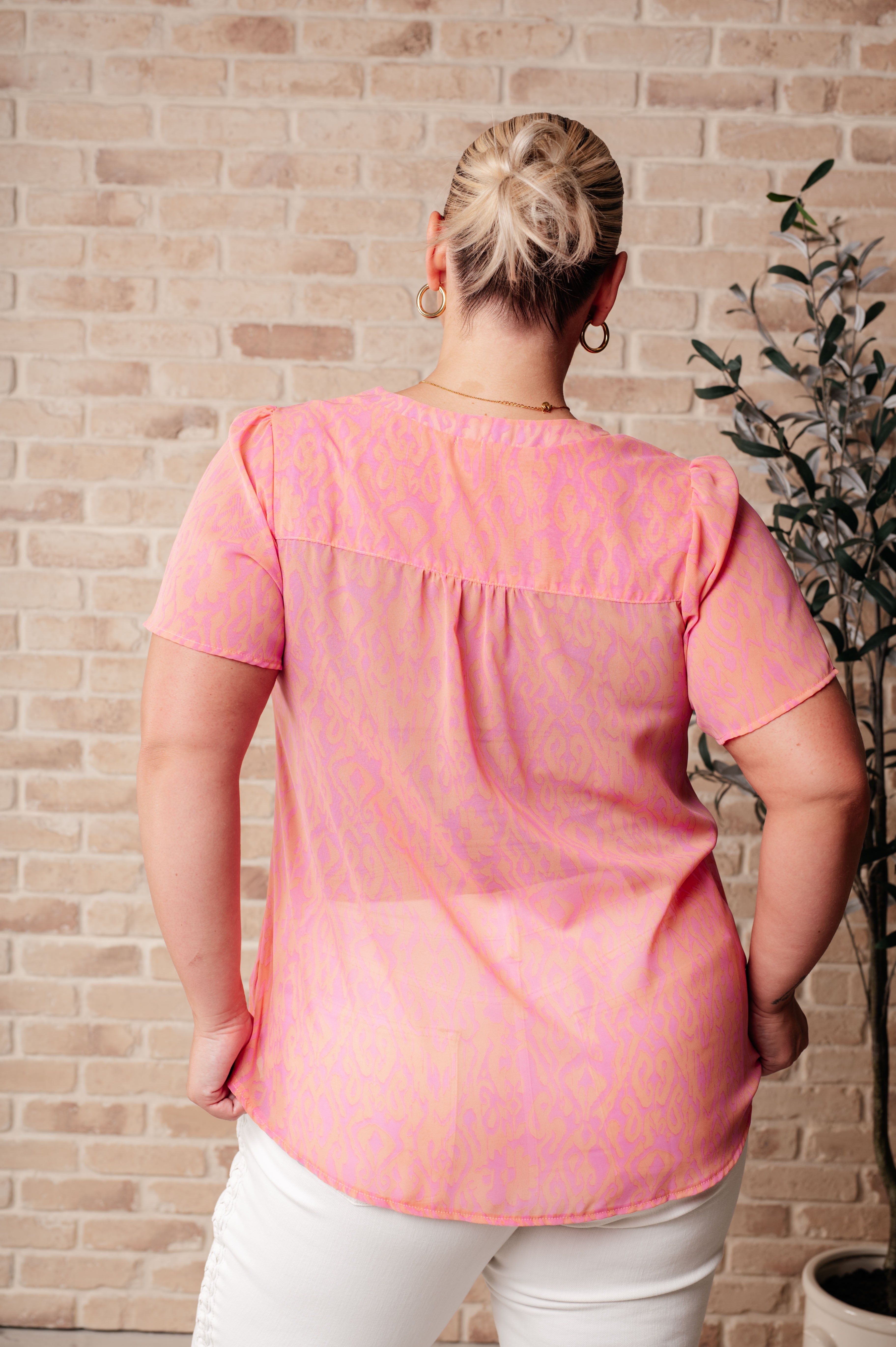 Let Me See You Do It Shawl Neckline Blouse - Elegant Women's Fashion Top for Work & Date Night | Summer 2024 Collection