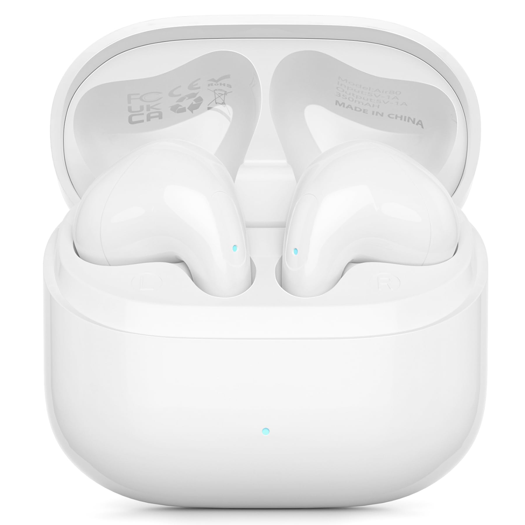 AsiceSound Wireless Bluetooth 5.3 Earbuds with Hi-Fi Stereo Sound, IP7 Waterproof Headphones, Touch Control & 46H Playtime - Perfect for Gym, Running, Travel & Work