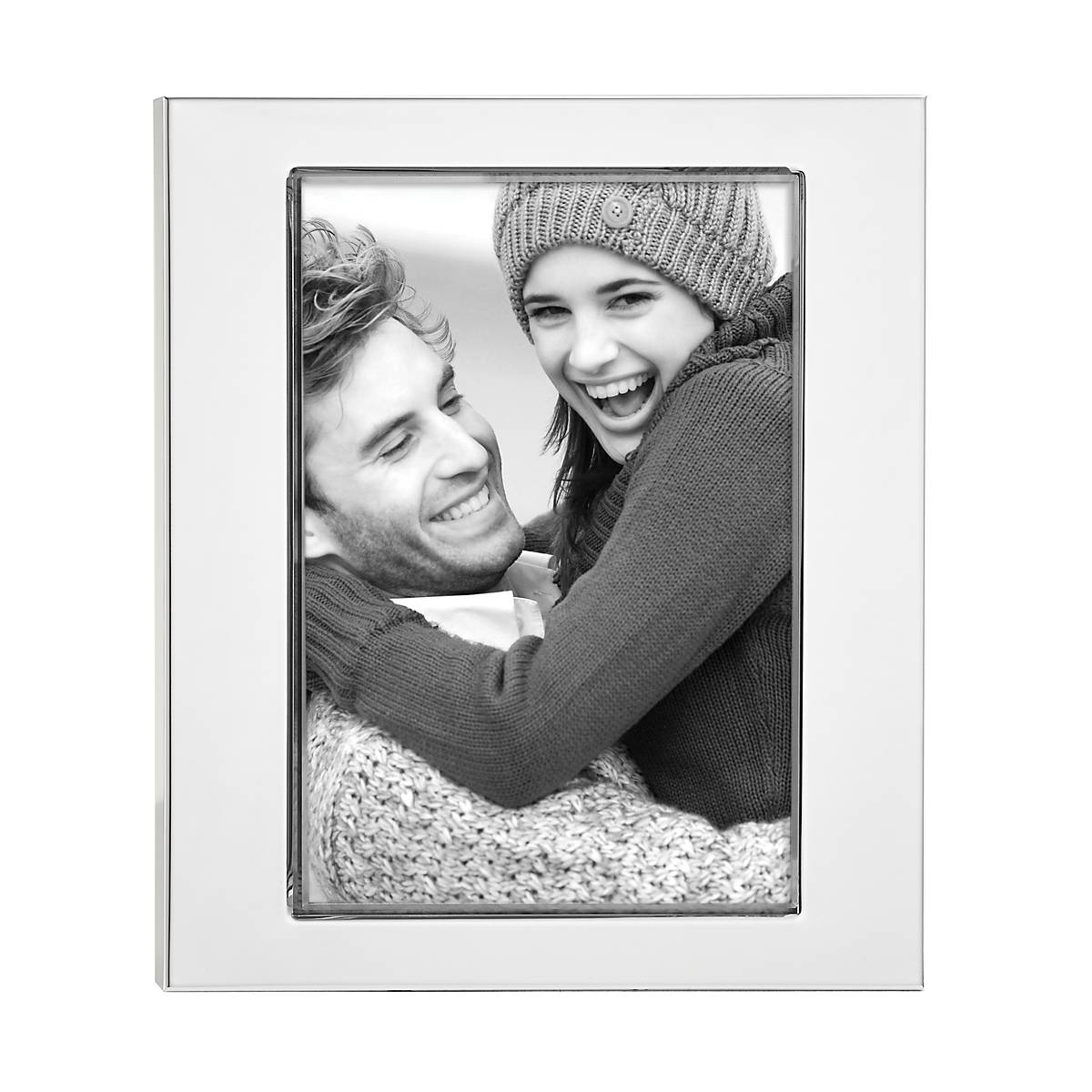 Addison Silverplate 5 x 7 Photo Frame - Elegant Picture Frame for Home & Office Decor - Perfect for Displaying Family Photos, Wedding Pictures & Artwork