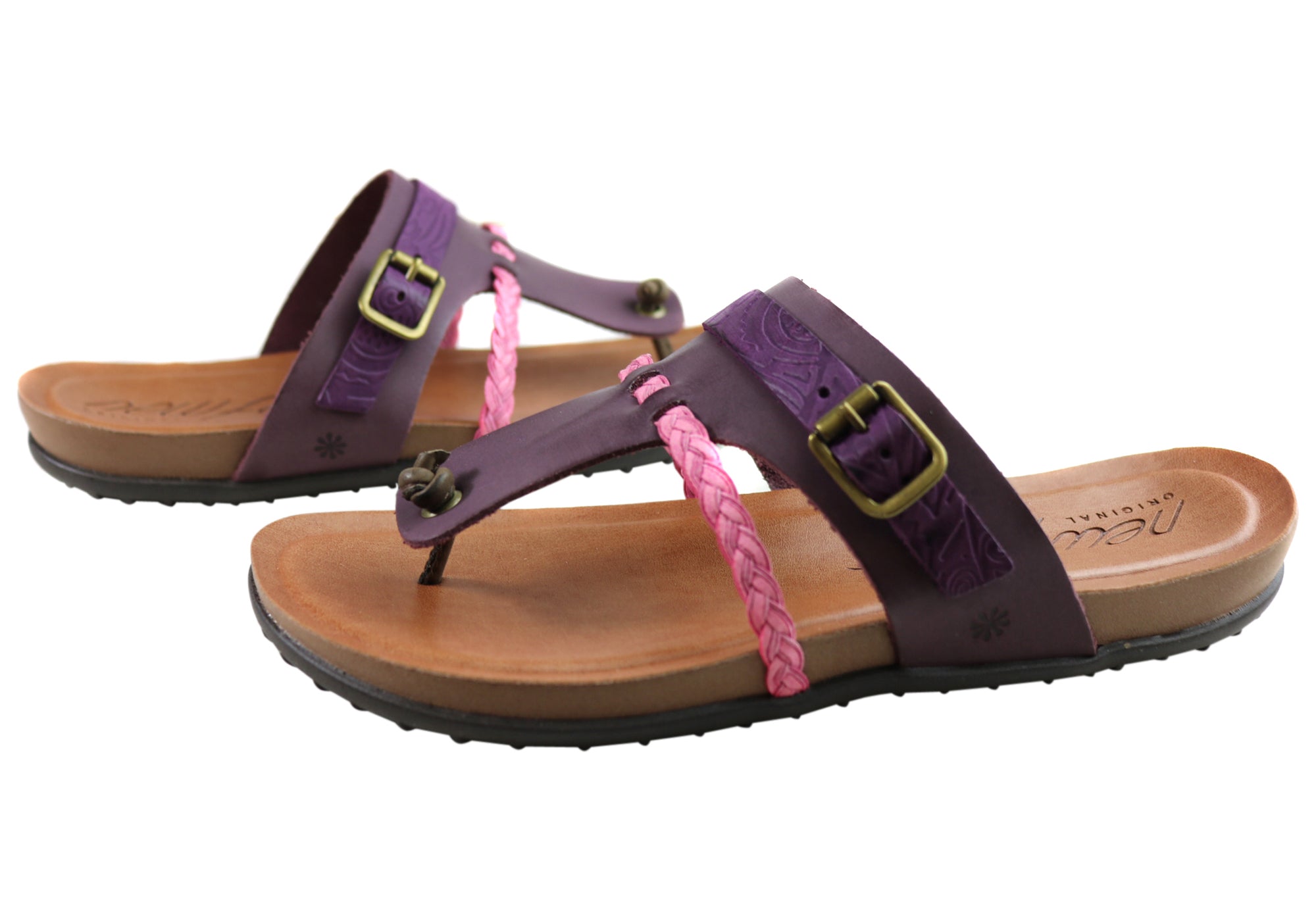 Women's Comfortable Leather Sandals - Handmade in Brazil - Casual Summer Flip Flops for Beach, Travel & Everyday Wear