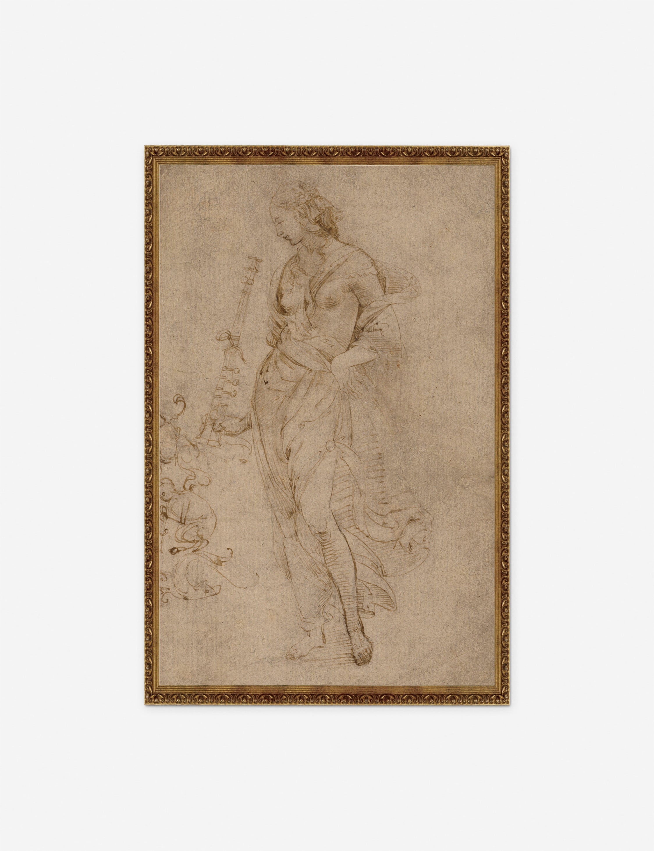 Raphael's Female Figure with Tibia Print - Elegant Art Print for Home Decor, Office & Gift Giving
