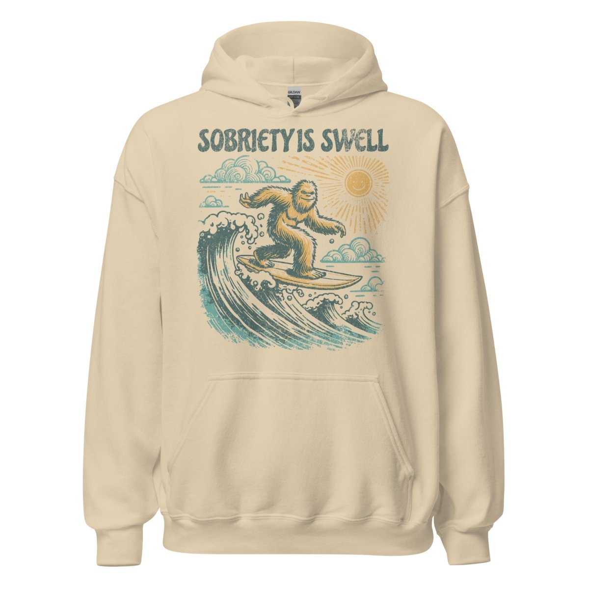 Sobriety is Swell Unisex Hoodie - Comfortable Cotton Pullover Sweatshirt for Men & Women - Perfect for Sober Living, Recovery Support & Casual Wear