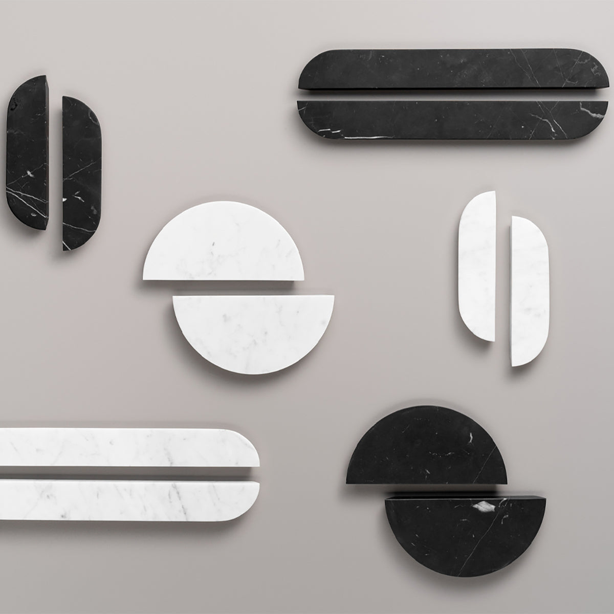 Premium Arc Marble Handle - Elegant and Durable Cabinet & Drawer Pulls for Modern Home & Office Furniture - Perfect for Kitchen, Bathroom, and Wardrobe Upgrades