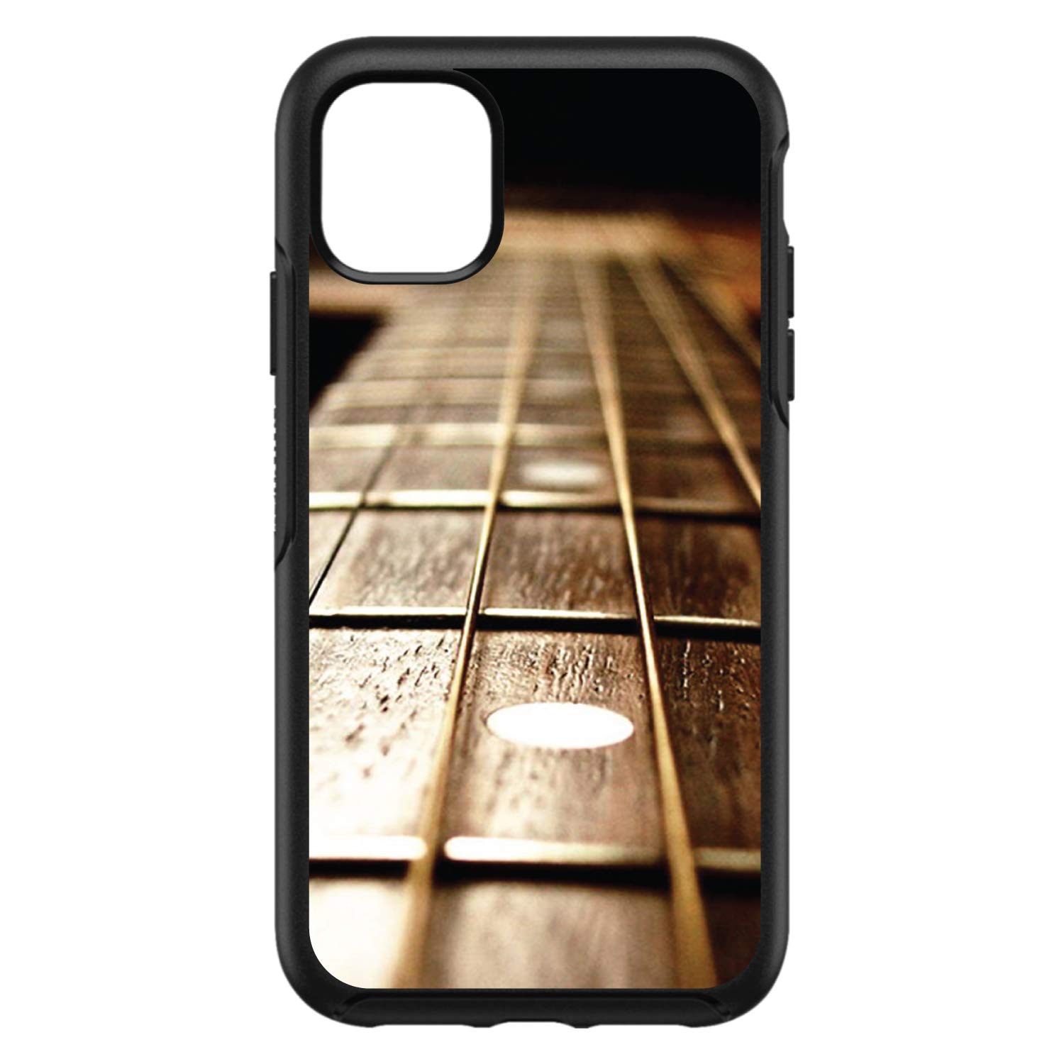DistinctInk Custom Skin Decal for OtterBox Symmetry iPhone 11 Pro Case (5.8 Inch) - Guitar Strings Design | Protective Cover for Daily Use, Travel & Work