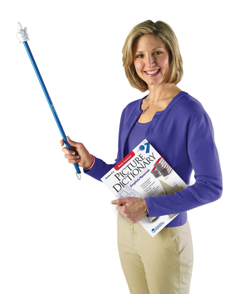24 Pack Hand Pointers for Teachers - Set of 3 Colorful Classroom Pointing Sticks - Perfect for Presentations, Reading Guidance & Interactive Learning Activities