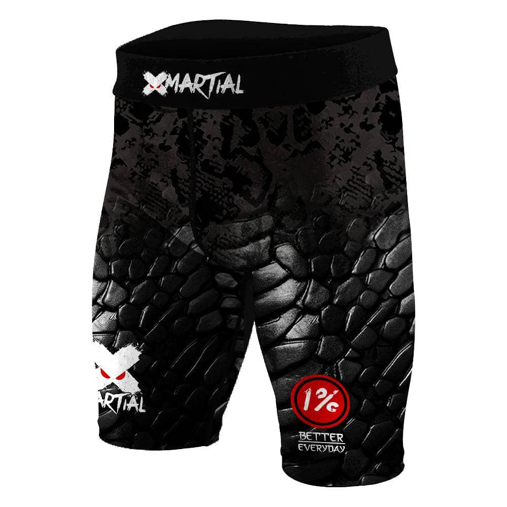 Venomous Rank BJJ Compression Shorts for Men - High Performance MMA & Brazilian Jiu-Jitsu Training Gear - Moisture Wicking & Flexible Workout Shorts for Grappling, Wrestling & Martial Arts