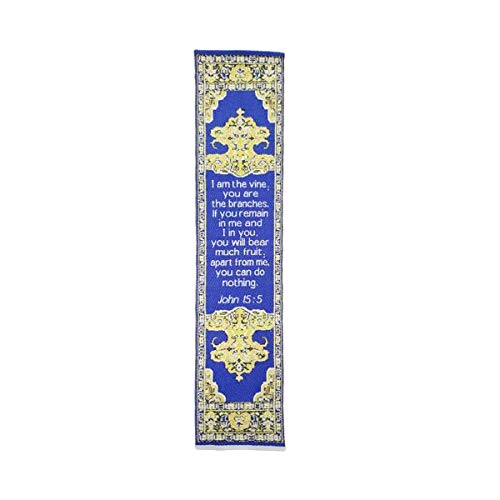 4 Pack Woven Bible Verse Bookmarks - Inspirational Scripture Fabric Book Markers for Bible Study, Church Groups, Christian Gifts for Women & Men - Perfect for Church Events, Bible Study Groups & Christian Gift Giving