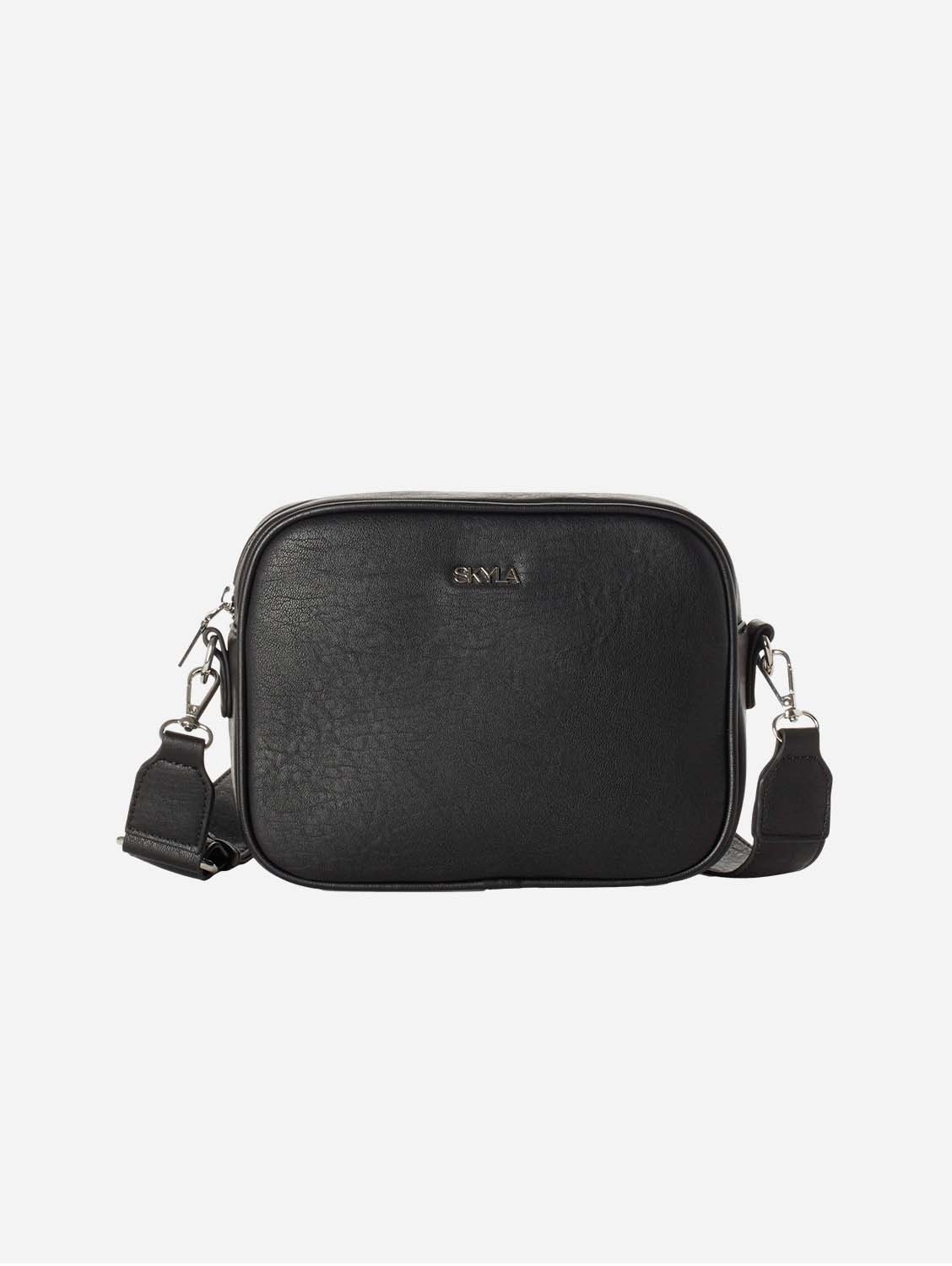 Alicia Vegan Leather Crossbody Bag for Women | Black Purse | Perfect for Work, Travel & Everyday Use