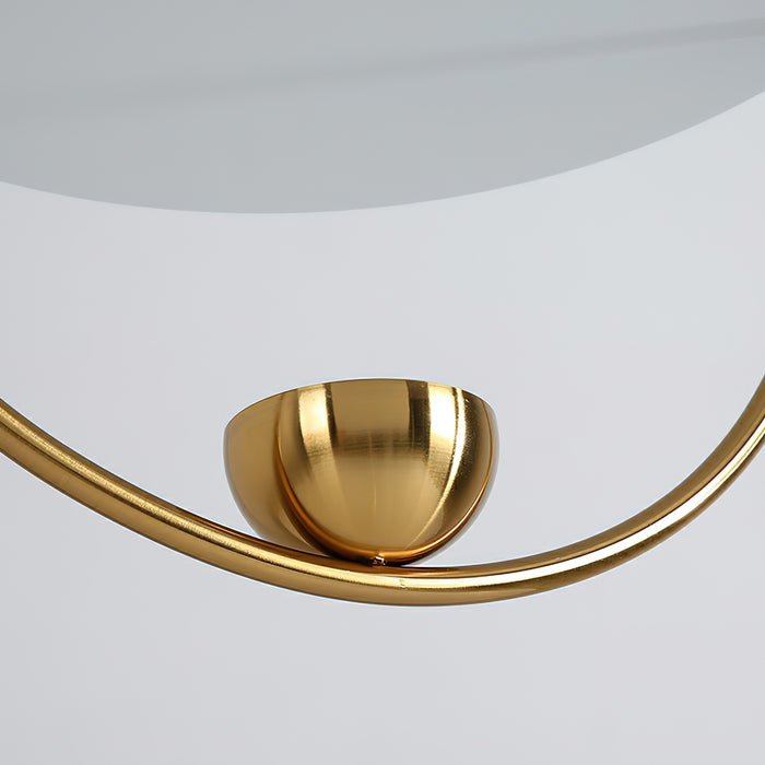 Aurelia Disc Pendant Lamp - Modern Scandinavian Hanging Light Fixture for Dining Room, Kitchen Island & Bedroom Lighting