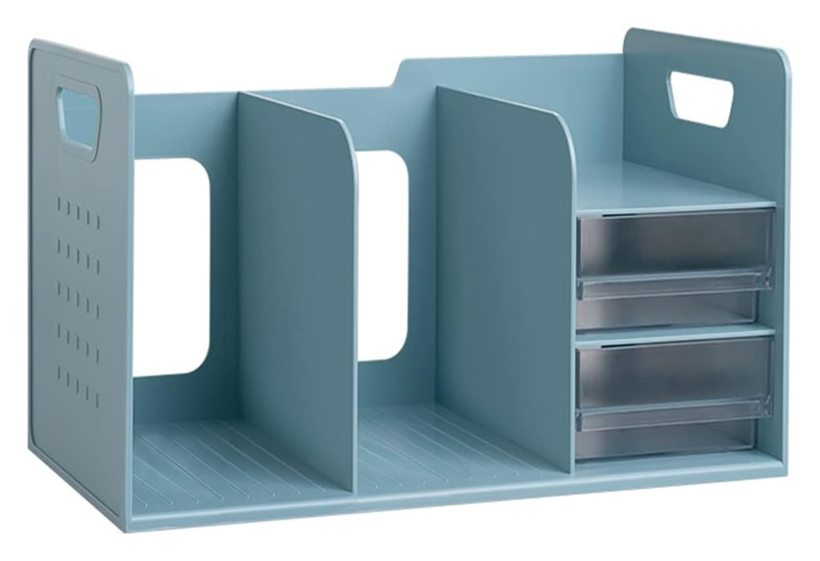 Heavy Duty Bookends for Shelves - Multifunctional Desktop Organizer with Drawer, Office & Home Storage Solution for Books, Files & Decor - 5 Colors | Perfect for Office Desks, Home Libraries & Study Rooms