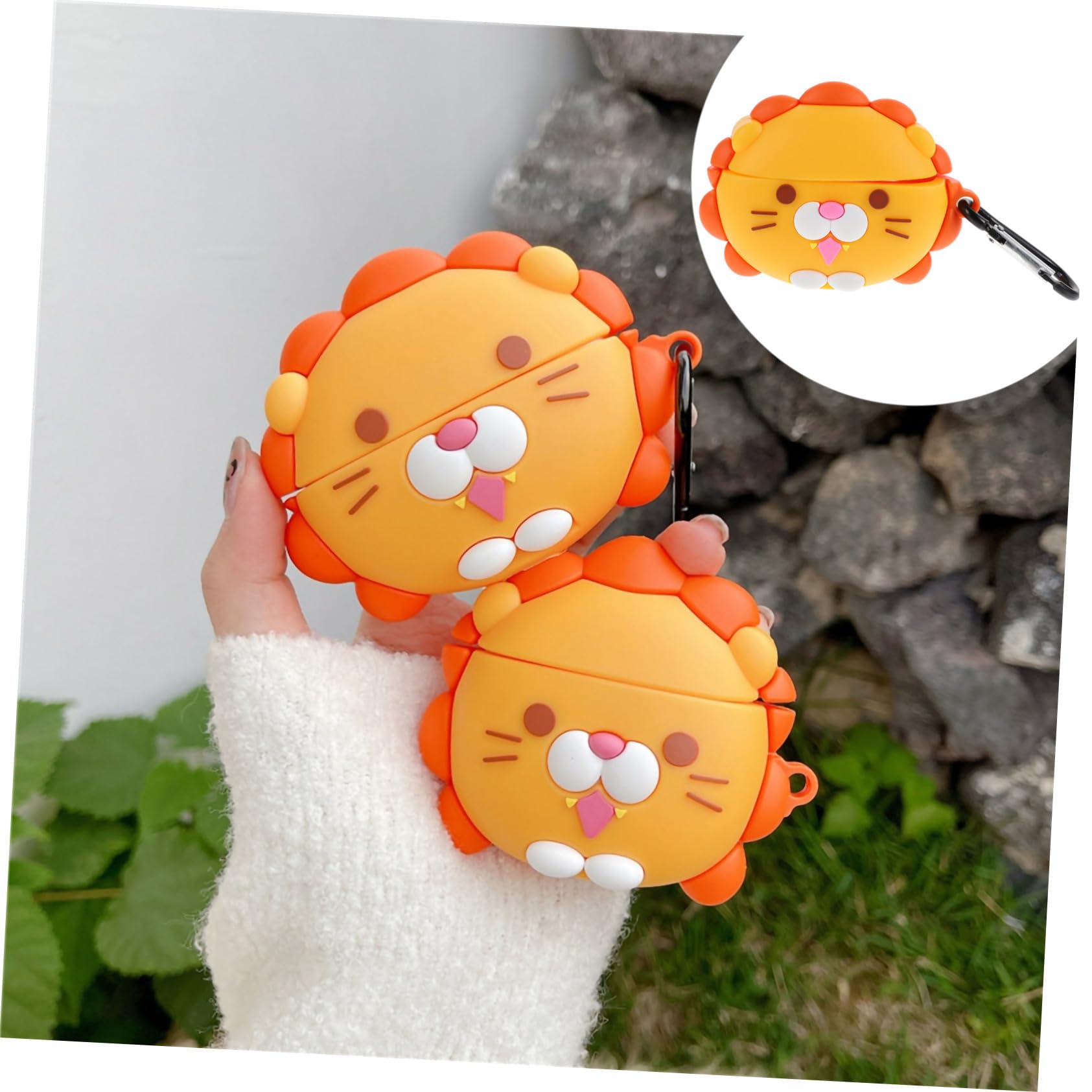 Mikikit 2-Pack Cute Headphone Case - Reliable Protector Storage Box for Earphones & Accessories - Perfect for Travel, Gym, and Daily Use