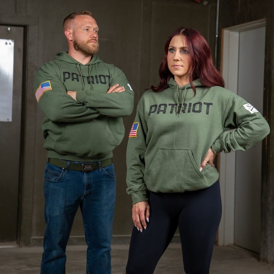 Patriot Hoodie for Men & Women - Military Green Tactical Sweatshirt | Warm & Comfortable Pullover for Outdoor Activities, Hiking, and Casual Wear