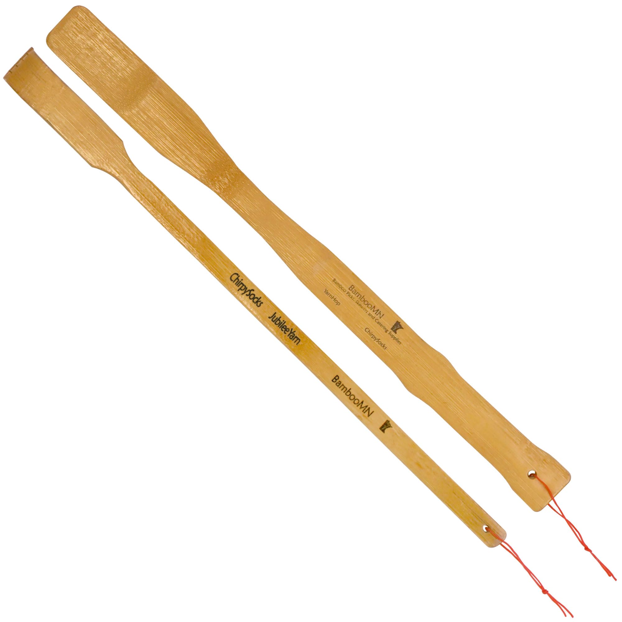 BambooMN 3-Pack 17 Inch Long Handle Bamboo Shoe Horns with Bonus Travel Size Back Scratcher - Perfect for Elderly, Kids & Travel Accessories (Easy Shoe Removal & Back Relief)