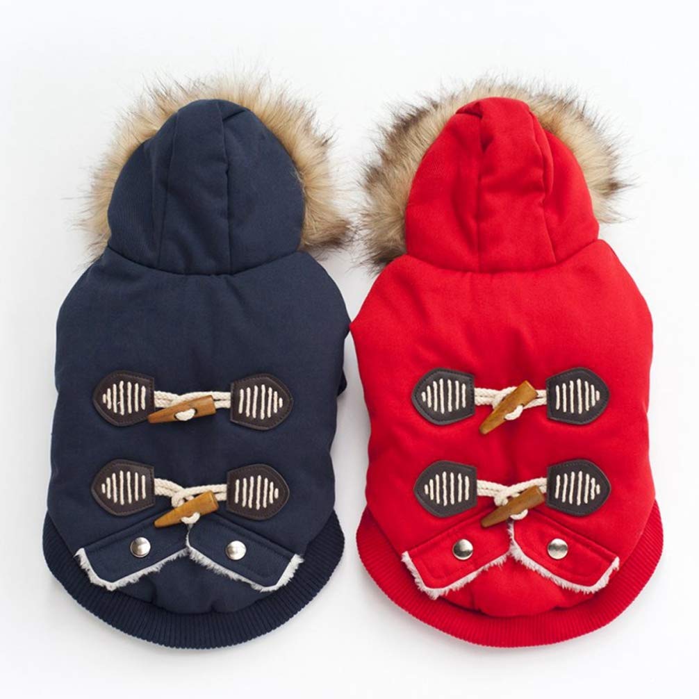 Warm Winter Dog Jacket with Hood - Cozy Padded Puppy Coat & Jumpsuit for Small to Large Dogs | Perfect for Cold Weather Walks and Outdoor Adventures