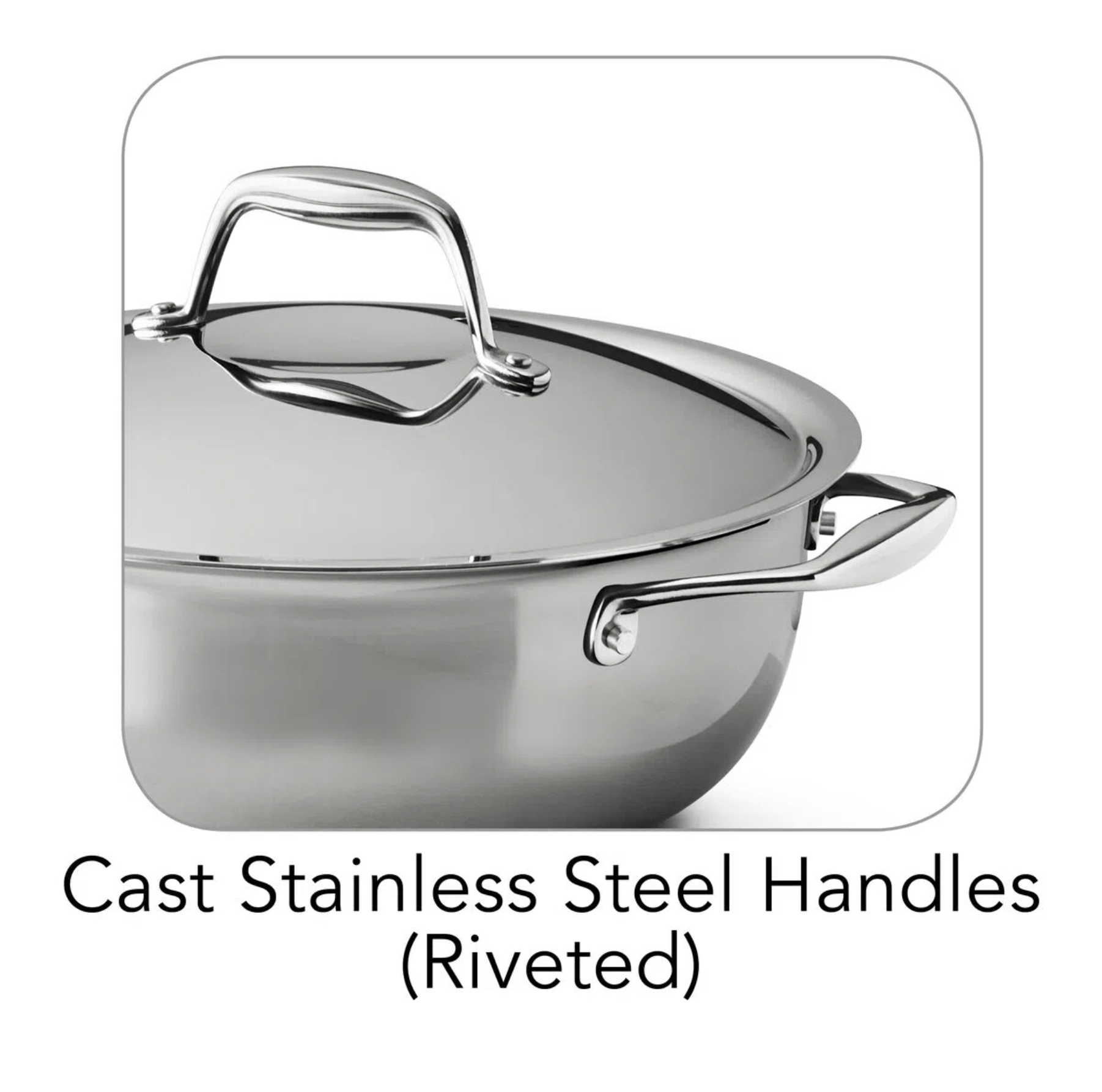 Tramontina 4 Quart Stainless Steel Covered Universal Pan - Versatile Cooking Pot for Soups, Stews & Sauces | Ideal for Home & Restaurant Use