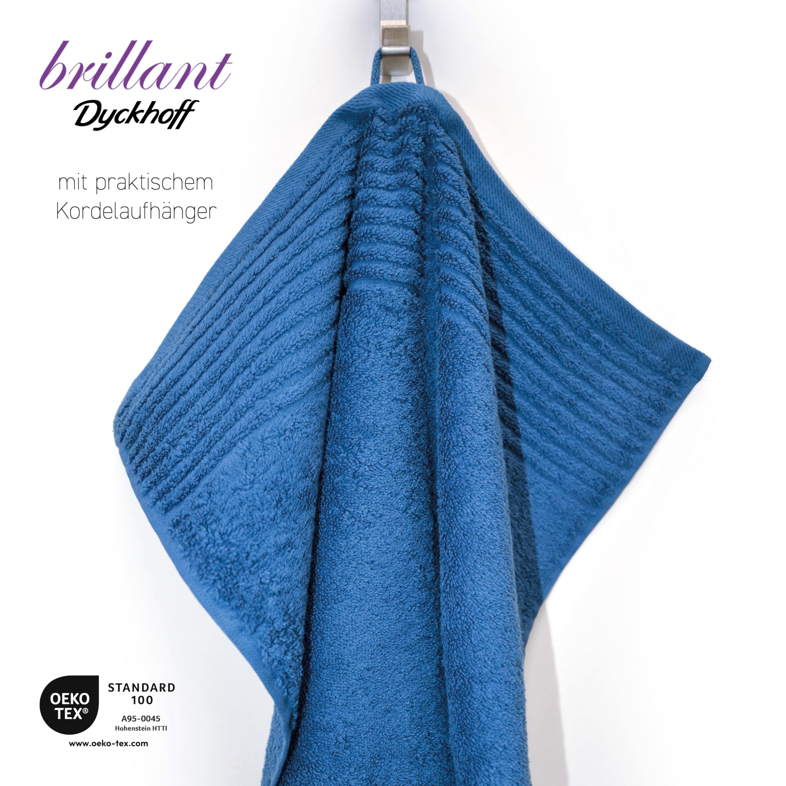 Premium 4-Piece Bath & Hand Towel Set - 2 Large 70x120cm Bath Towels & 4 Soft 50x100cm Hand Towels in Blue - Luxury Cotton Bathroom Towels for Spa, Hotel & Home Use