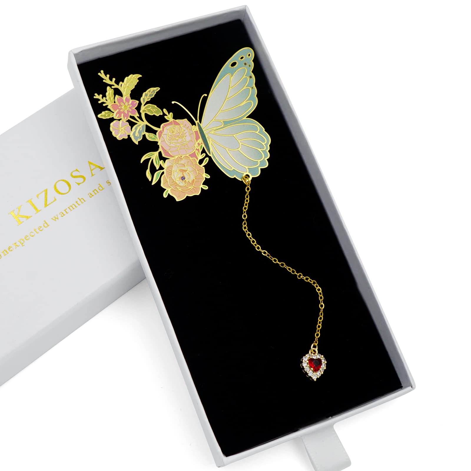 Cute Butterfly Metal Bookmarks for Women - Unique Funny Book Markers for Book Lovers, Teachers, Valentine's Day, Mother's Day, Christmas & Birthday Gifts - Perfect for Reading, Book Club Favors & Literary-Themed Presents