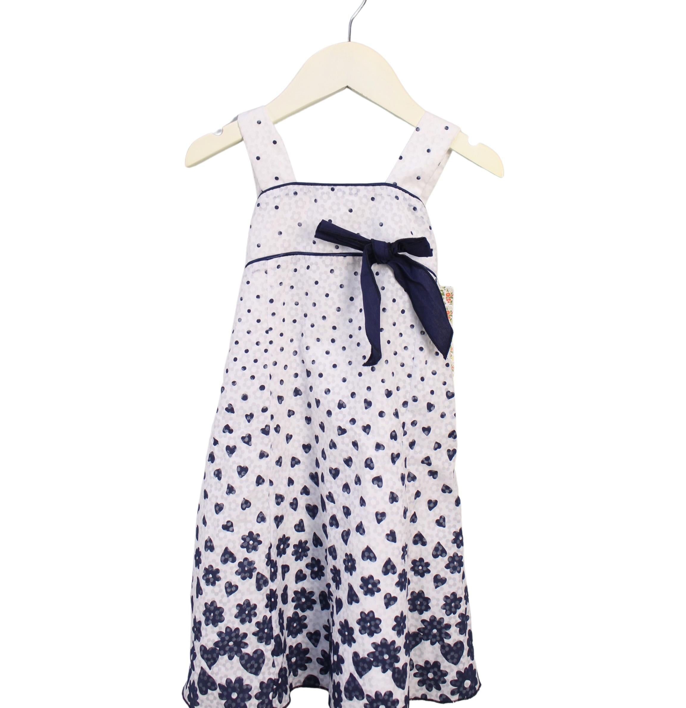 Anichin Girls Sleeveless Summer Dress Size 4T - Floral Print Cotton Sundress for Toddlers - Perfect for Beach, Party & Outdoor Play