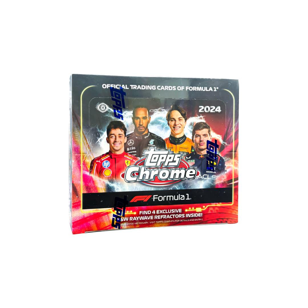 Topps Chrome Formula 1 2024 Qualifying Lap Box - Premium F1 Racing Trading Cards Collection - Perfect for Collectors, Fans & Gift Giving