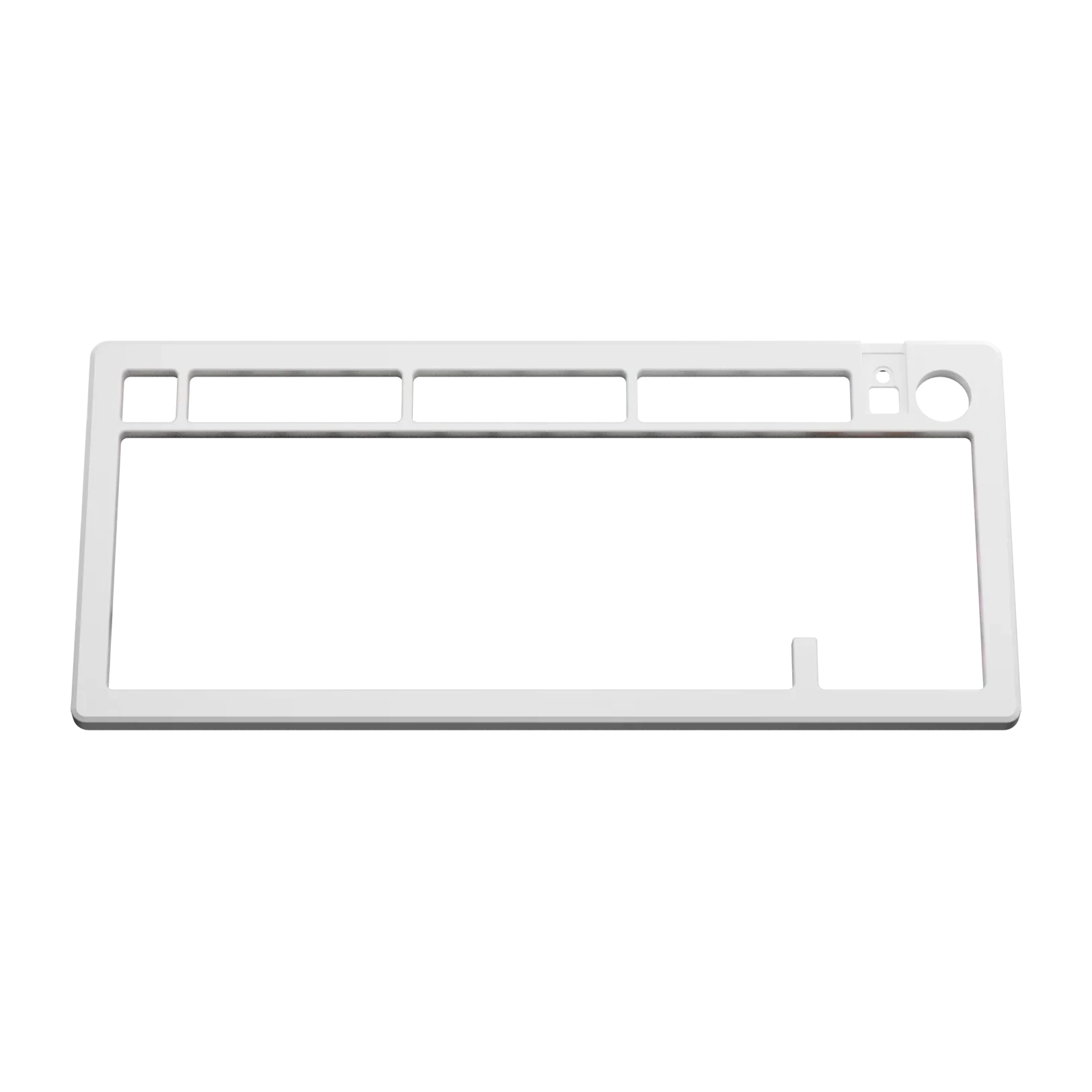 GMMK 3 75% Mechanical Keyboard Top Case - Metal Matte White Replacement Part for Custom Builds | Perfect for Gaming, Typing & Office Work