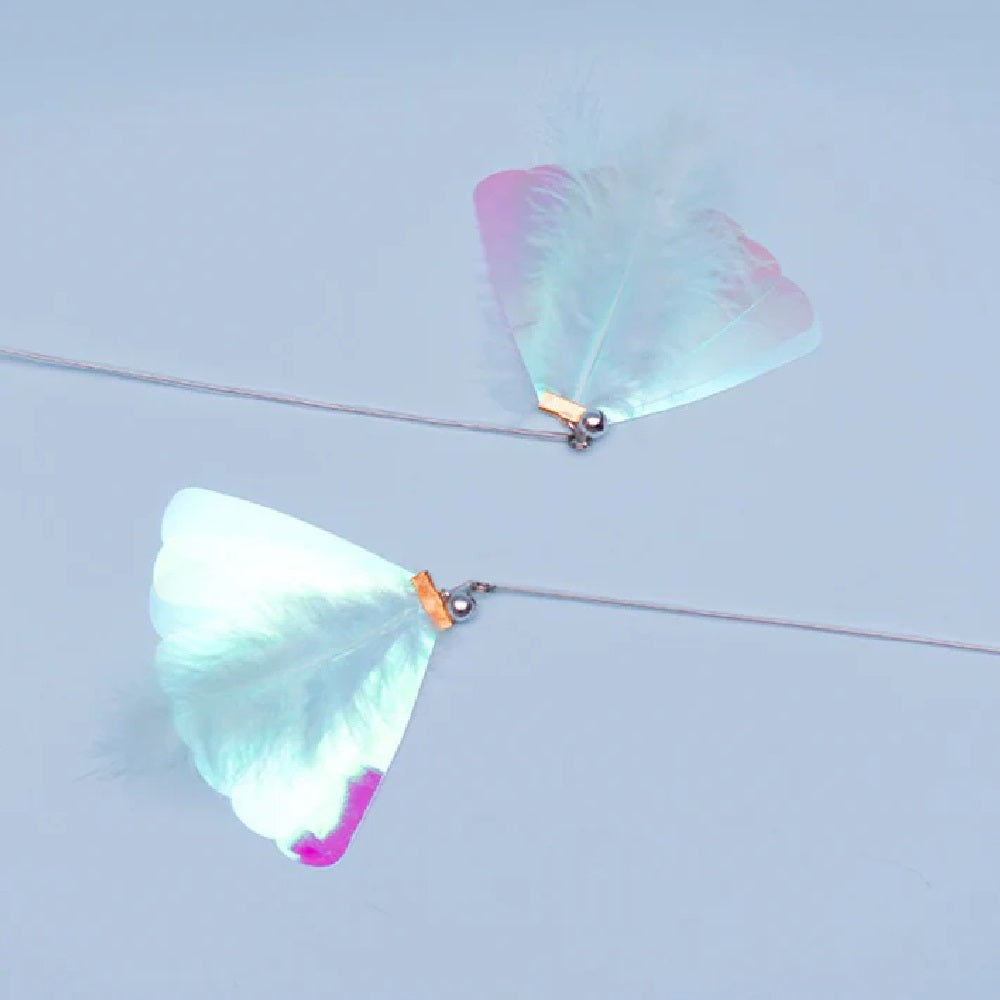 Interactive Flying Fish Cat Teaser Toy - Fun Feather Wand for Kittens & Adult Cats - Perfect for Indoor Play & Exercise