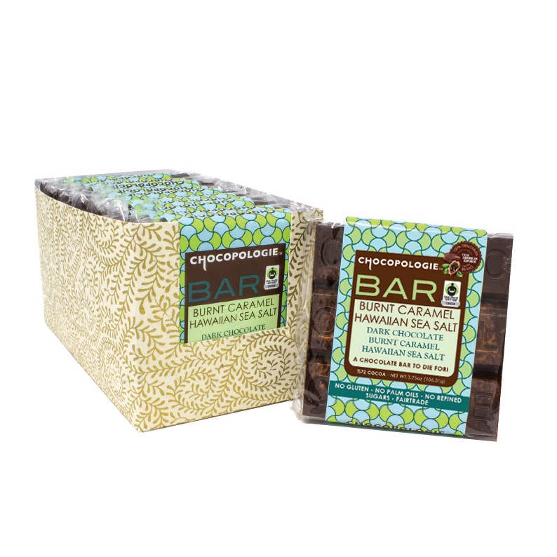 Organic Burnt Caramel Hawaiian Sea Salt Bar - Handcrafted Gourmet Salt with Natural Sweetness - Perfect for Baking, Cooking & Gourmet Food Gifts