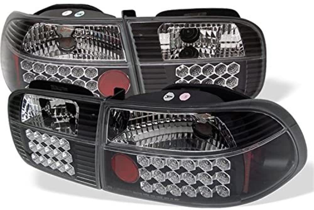 Spyder Auto 5004628 LED Tail Lights Black/Clear - High-Performance Brake Lights for Trucks & SUVs