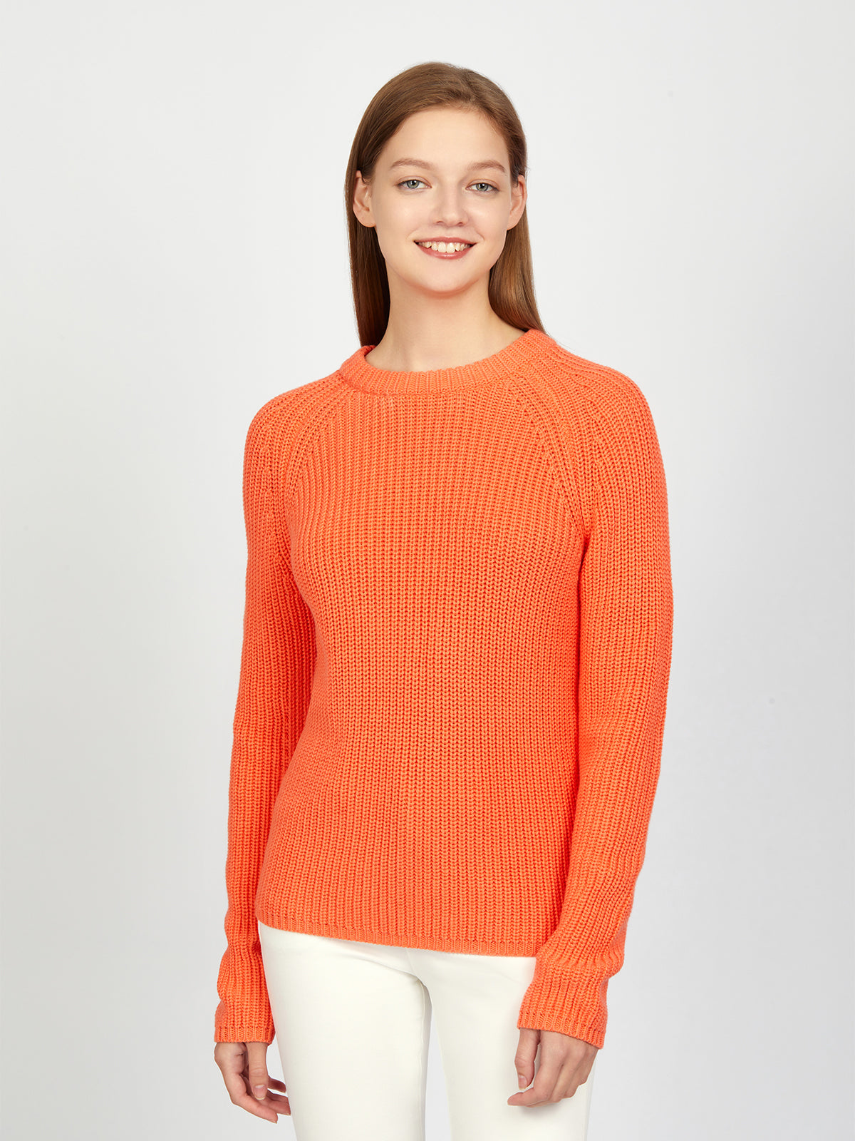 Jane: Crewneck Shaker Stitch Cotton Sweater for Women | Soft Casual Knit Pullover | Perfect for Fall & Winter Outfits, Office Wear & Cozy Weekends