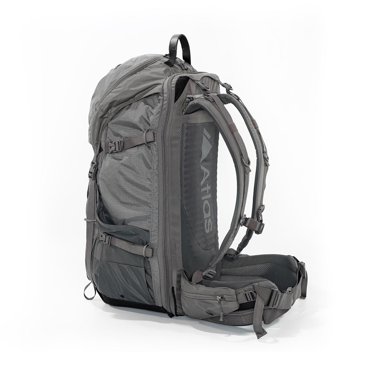 Atlas Adventure Medium Backpack - Lightweight Hiking Daypack for Men & Women, Water-Resistant Gray Backpack for Travel, Camping & Outdoor Activities