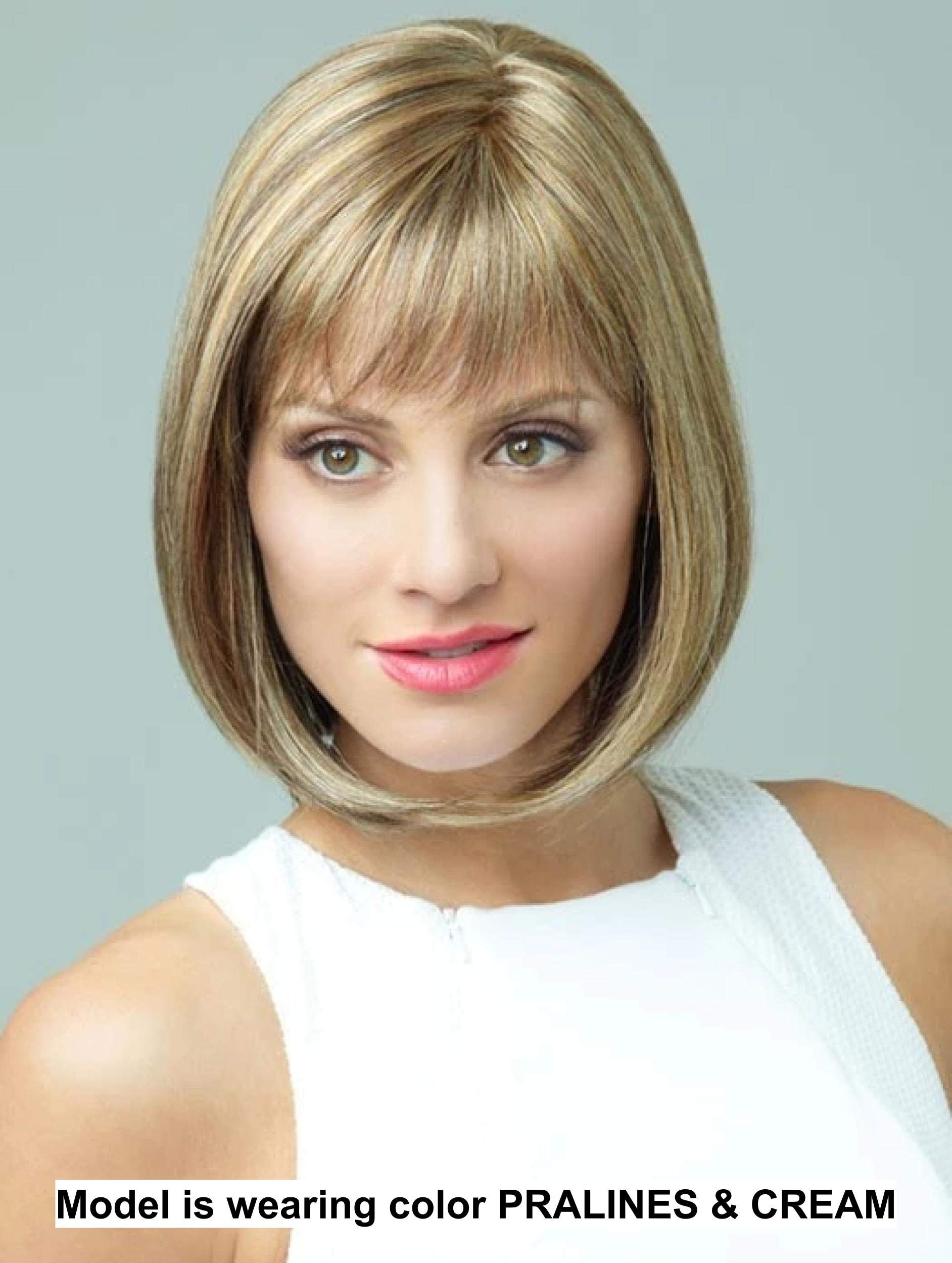 Rene Paris Petite Portia Wig & Christy's Wigs Q&A Booklet Bundle - Auburn Sugar Rooted Color - Perfect for Cosplay, Costume Parties & Everyday Wear