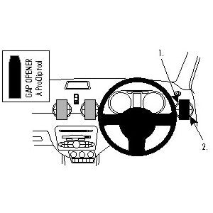 ClicOn No Holes Right Hand Dashboard Mount for Audi A1 (2011-2018) - Perfect for GPS, Phone & Dash Cam Installation