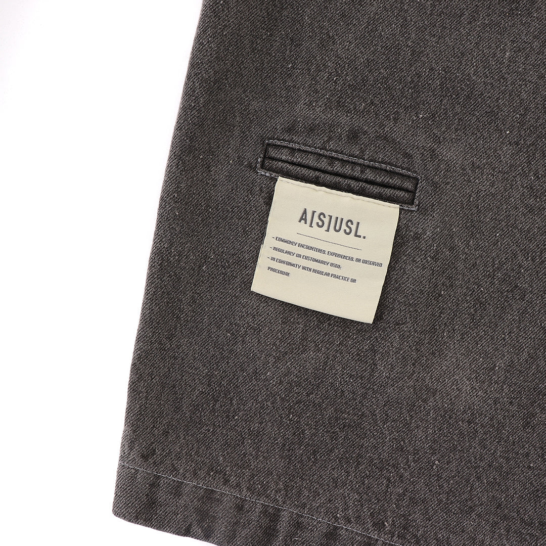 ASUSL Denim Worker Cropped Pants - Indigo & Black for Women | Comfortable Workwear & Casual Style for Everyday Wear