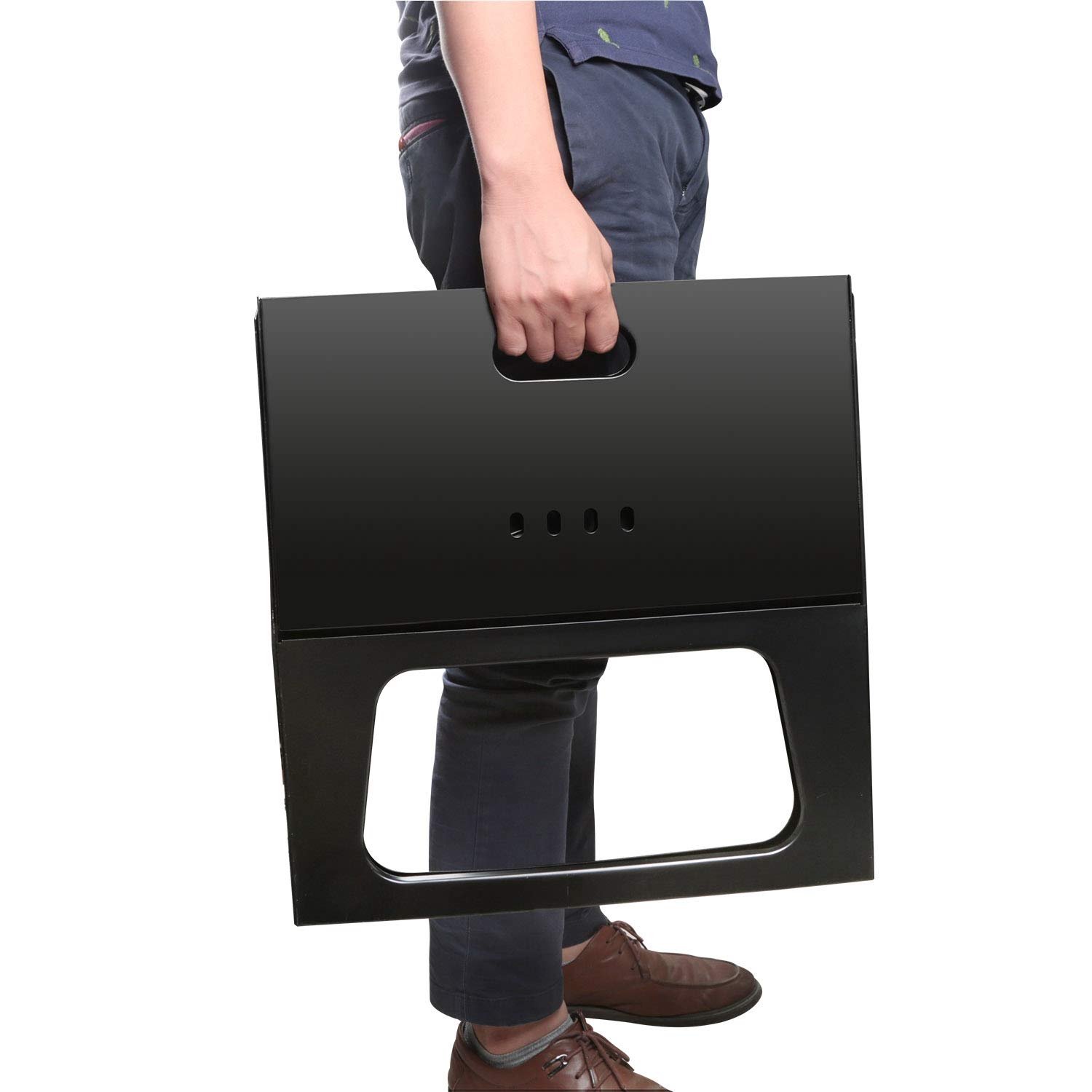 Foldable Portable Charcoal BBQ Grill - Compact Outdoor Smoker for Camping, Backpacking, Beach & Tailgating | Perfect for Garden, Patio, Picnics & Backyard Parties | Easy Transport & Quick Setup