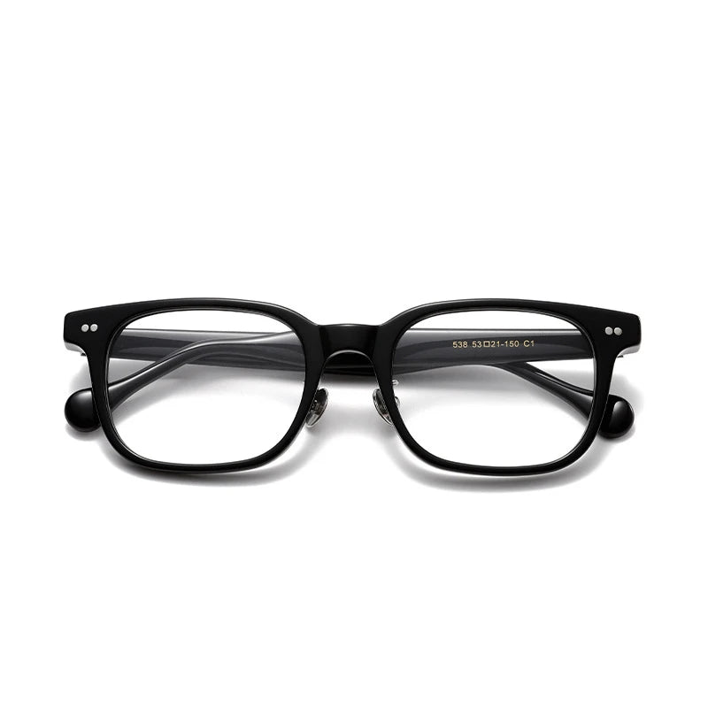 Aror Unisex Full Rim Big Square Acetate Eyeglasses 842538 - Stylish & Durable Frame for Men & Women - Perfect for Reading, Driving & Fashion Accessories