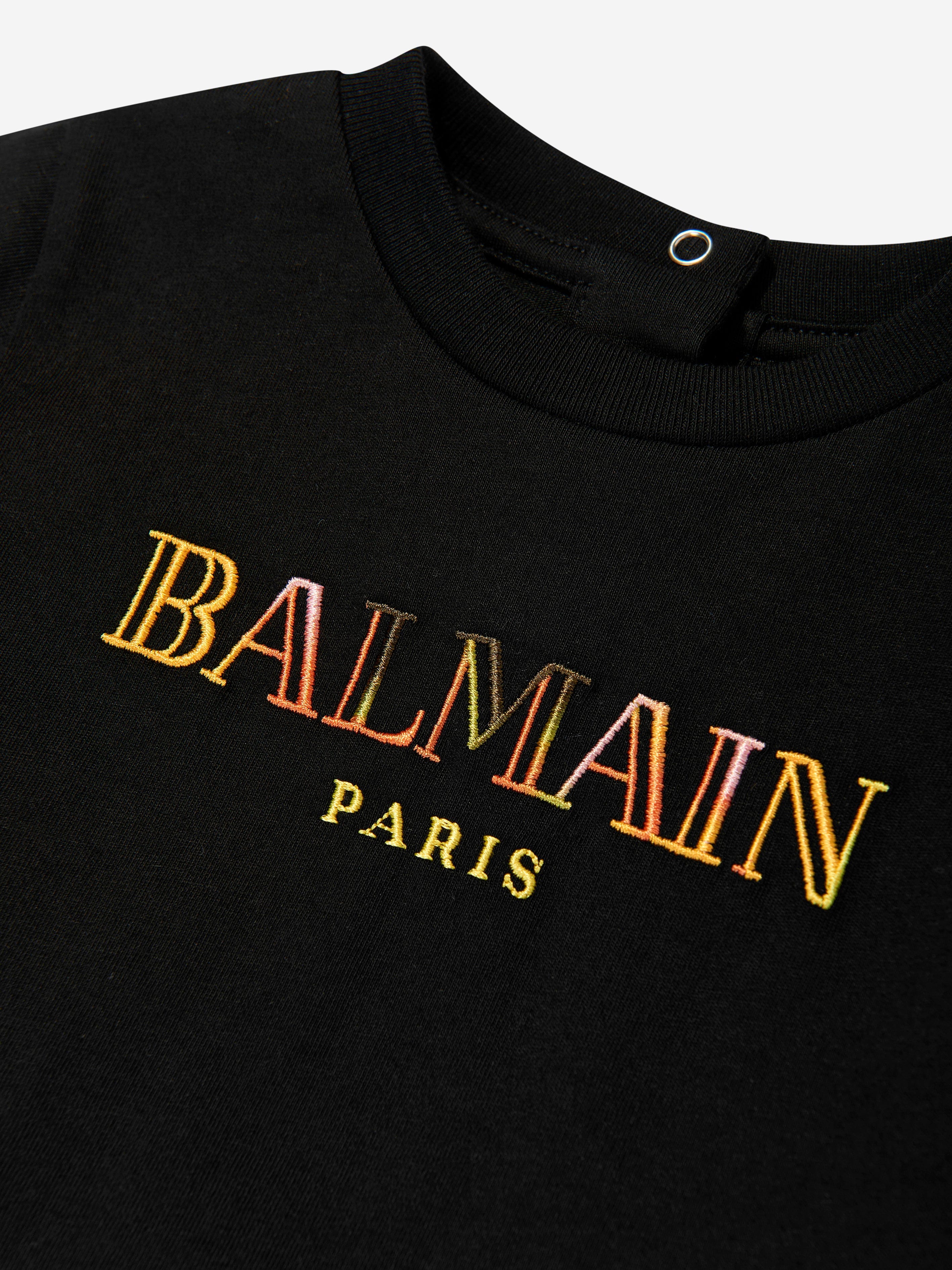 Balmain Baby Logo Black T-Shirt for Men - Stylish Casual & Streetwear Outfits