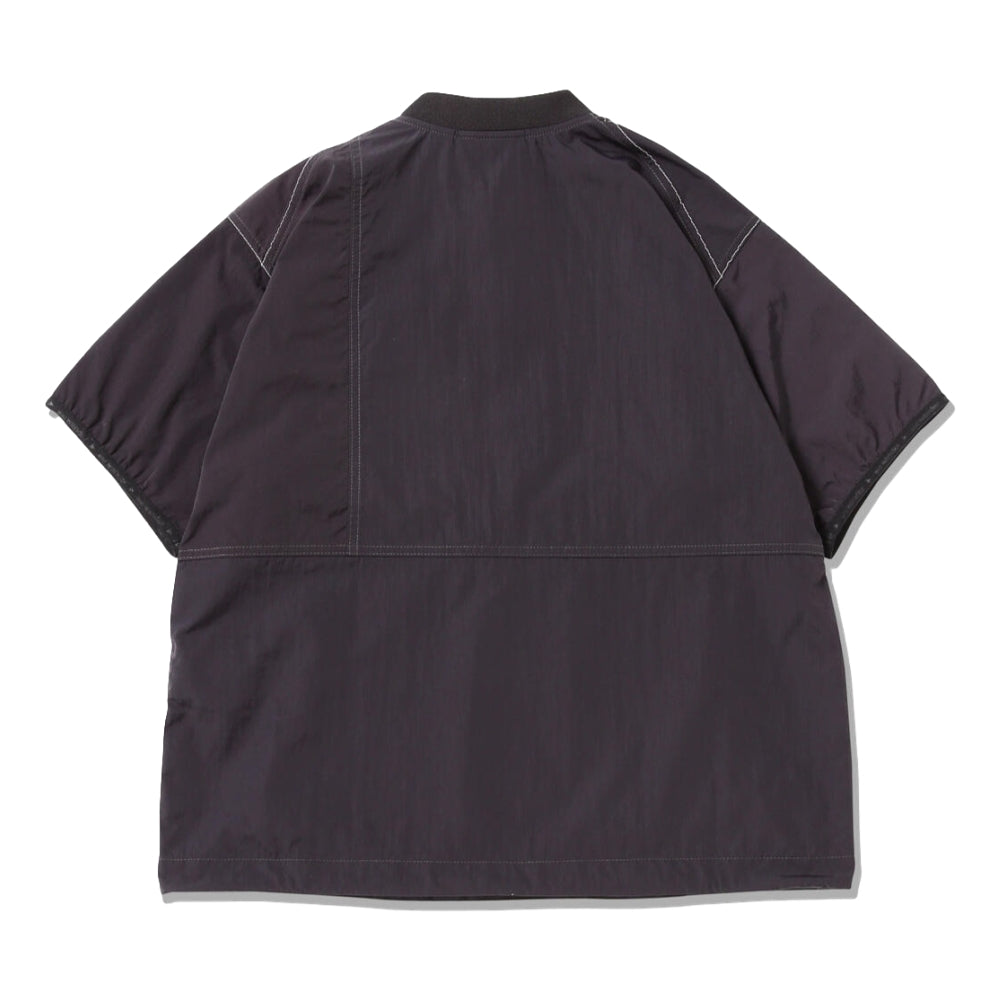 GRAMICCI x ANDWANDER Patchwork Wind Tee - Black | Lightweight Outdoor Windbreaker for Hiking & Urban Exploration