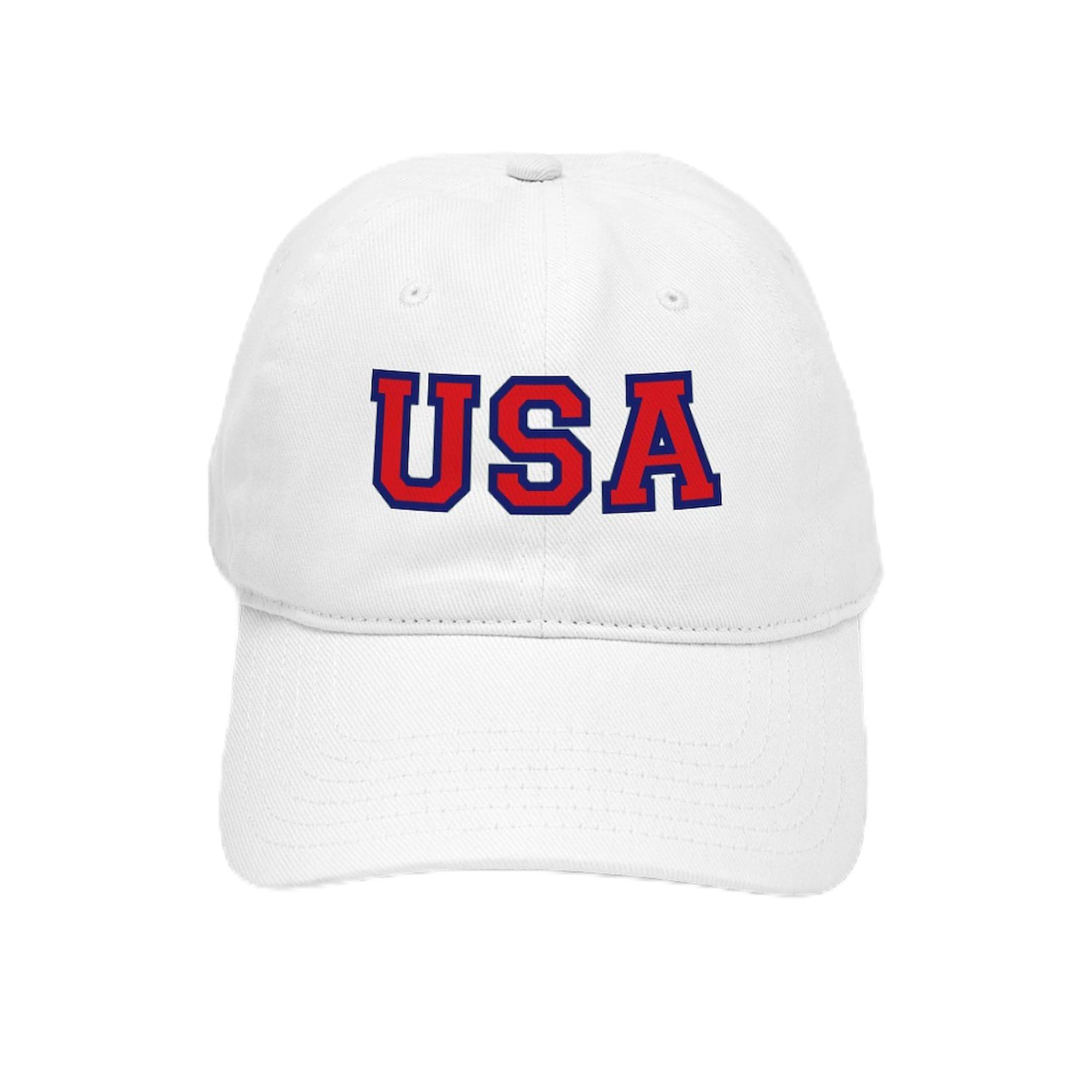 USA Logo Adjustable Baseball Cap for Men & Women - Casual Wear