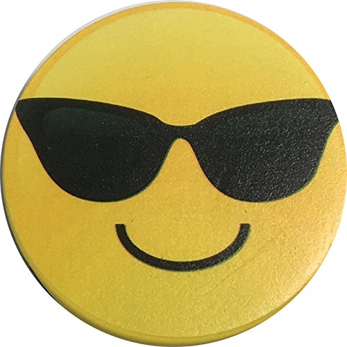 Emoji Sunglasses Magnetic Whiteboard Eraser - Fun Classroom & Office Whiteboard Accessories for Teachers & Students