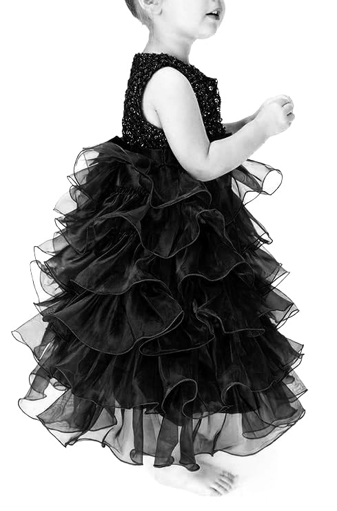 Jup'Elle Baby Girl Dresses - Elegant Ruffle Lace Pageant Party Dress for Wedding & Special Occasions | Perfect Flower Girl Attire for Baptisms, Birthday Parties & Photoshoots