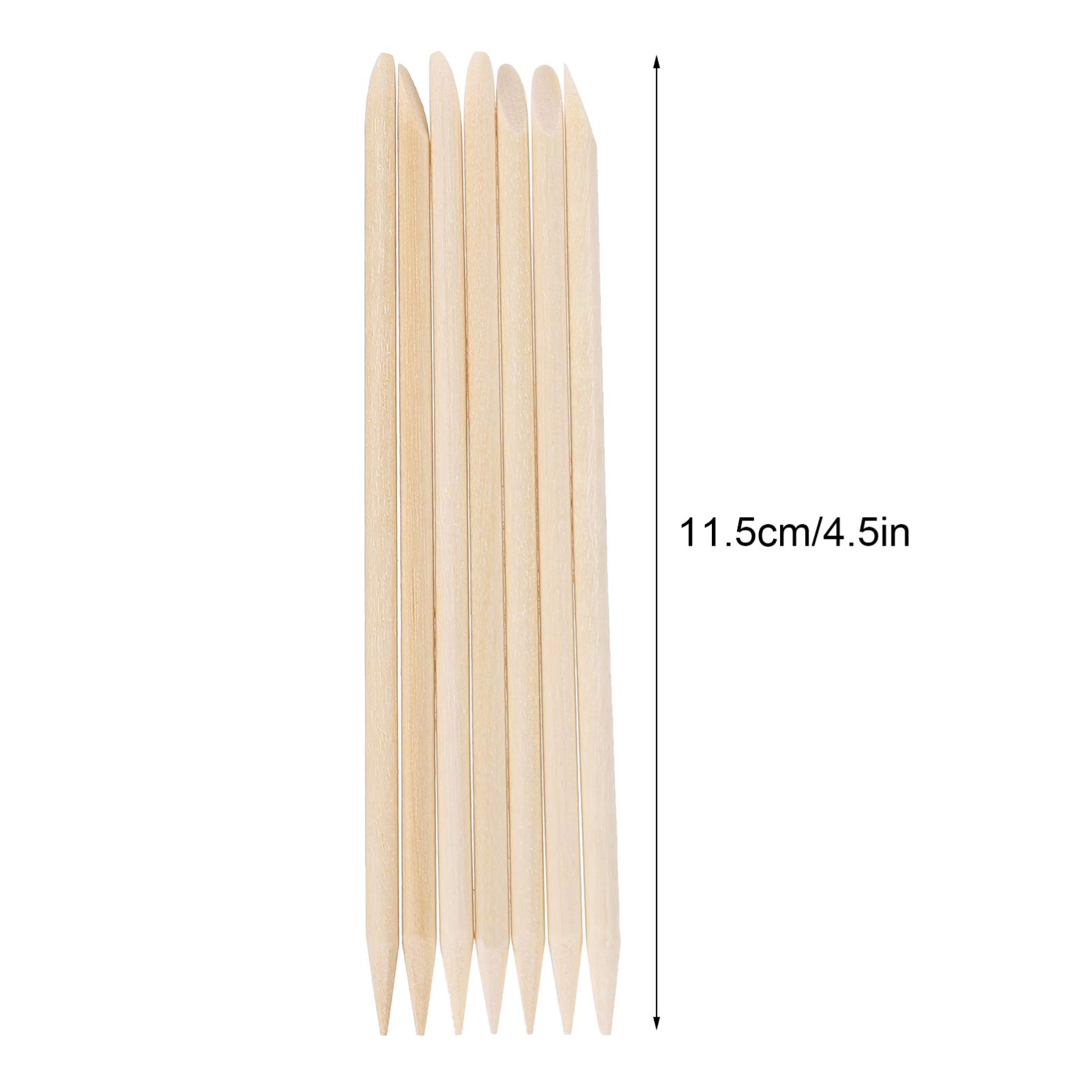 200pcs Orange Wooden Nail Sticks for Manicure & Nail Art - Professional Manicure Tools & Accessories for Salon, Home, and DIY Nail Care