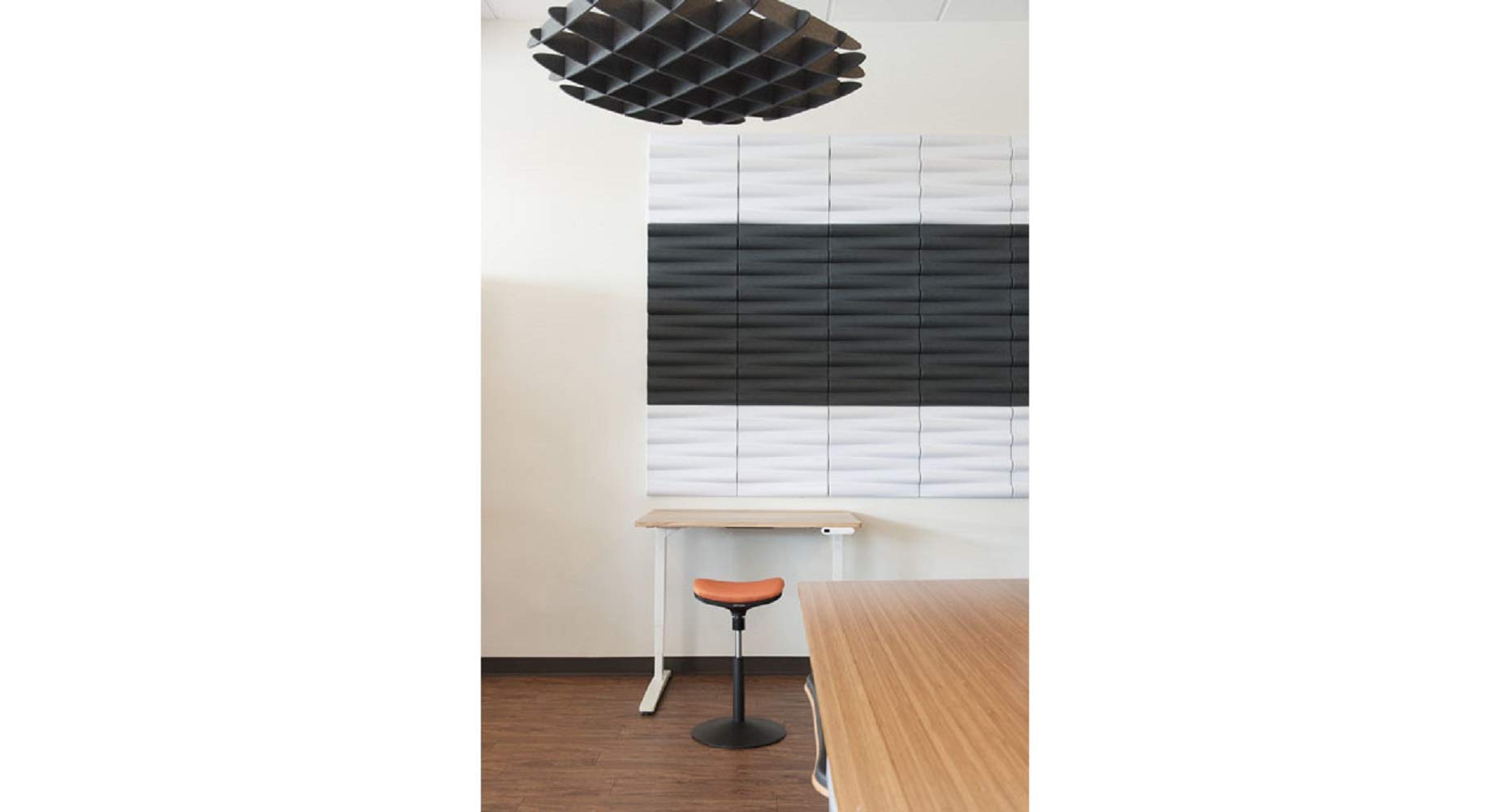 3D Acoustic Ceiling Waffle Cloud Panel - Large Dark Gray Sound Absorbing Foam by Uplift Desk | Perfect for Home Theater, Recording Studio & Office Noise Reduction