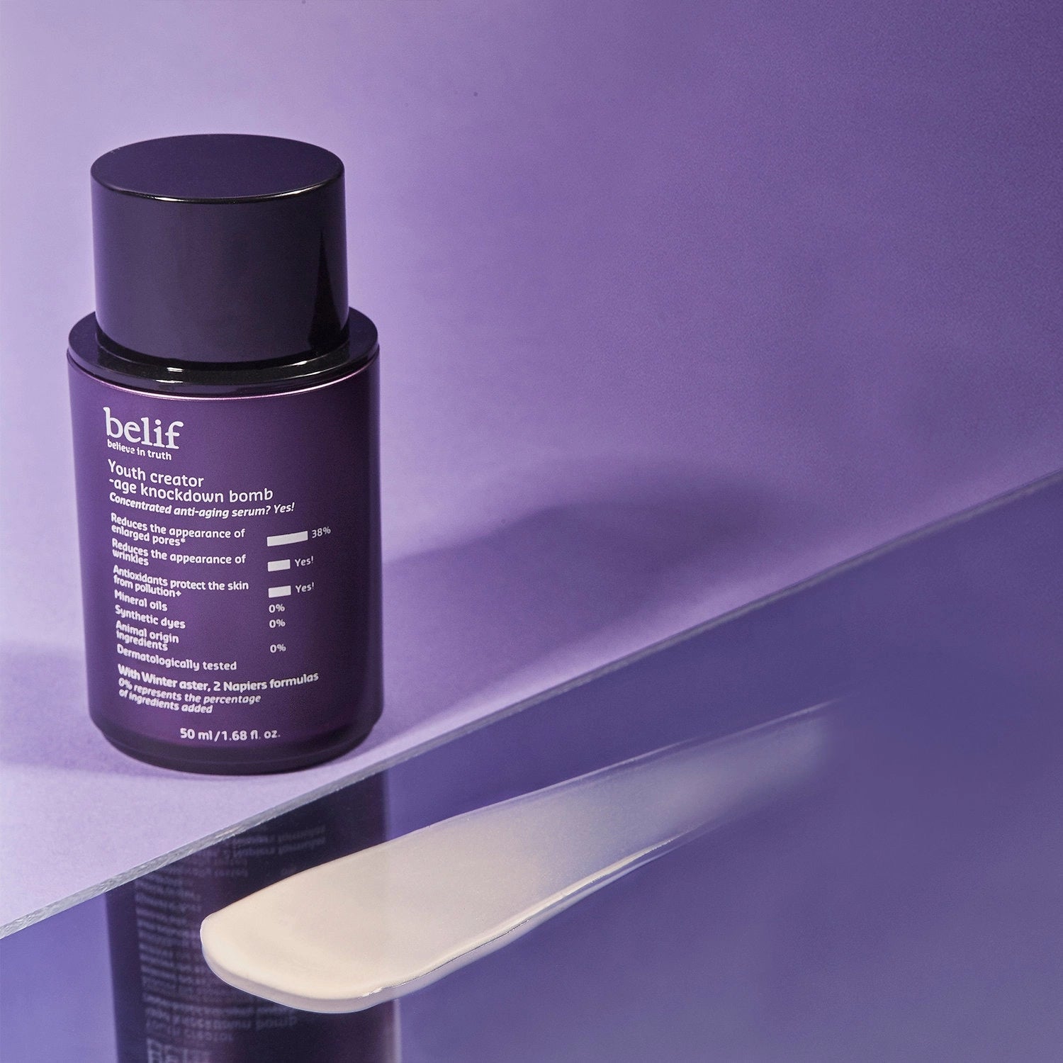belif Youth Creator Age Knockdown Bomb 50mL - Anti-Aging Moisturizer Cream for Youthful Skin | Perfect for Nighttime Skincare Routine & Daily Hydration