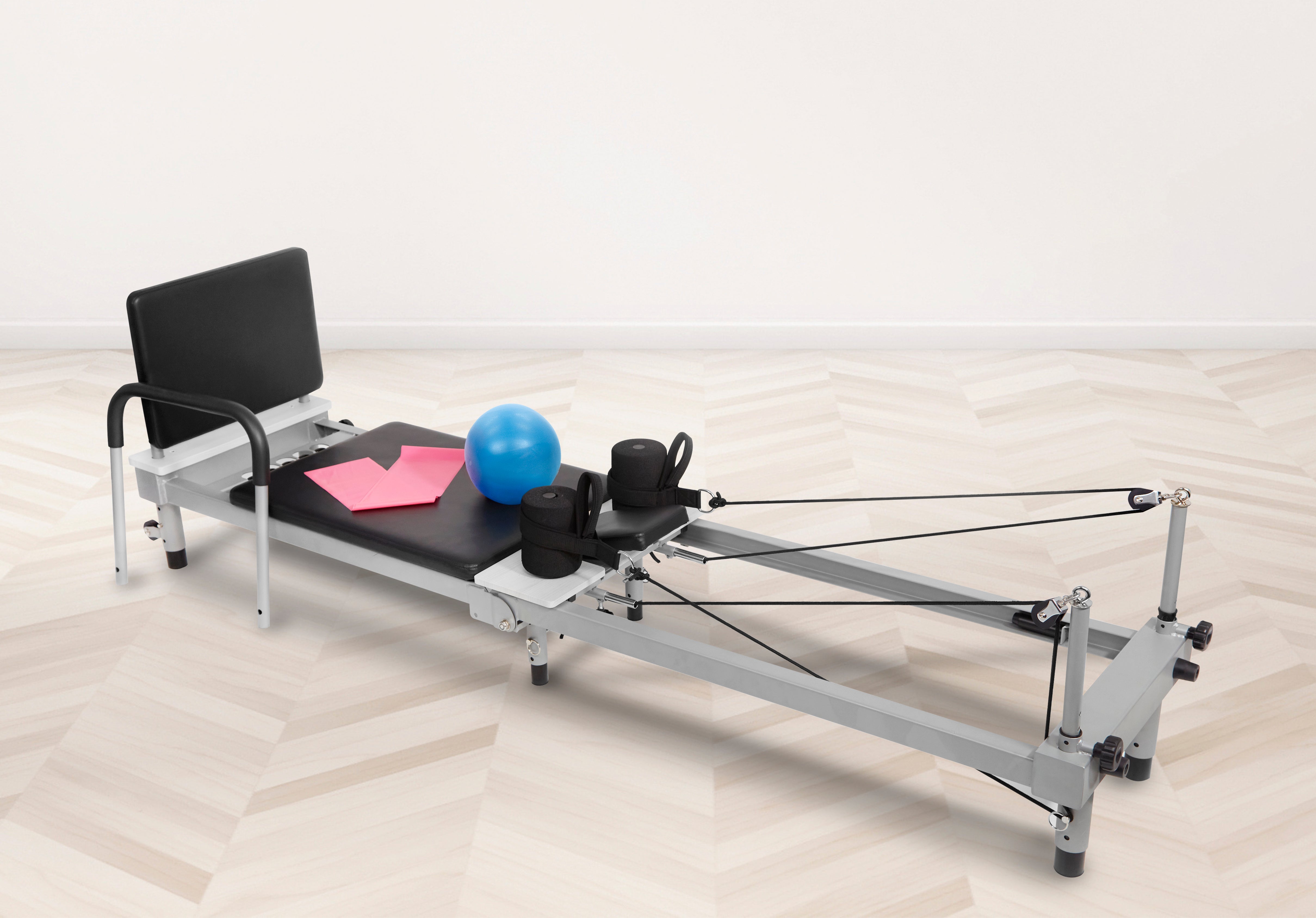 Slix Professional Pilates Reformer Machine for Home & Studio - Portable Fitness Equipment for Core Strength, Flexibility & Rehabilitation | Perfect for Yoga, Physical Therapy & Total Body Workouts