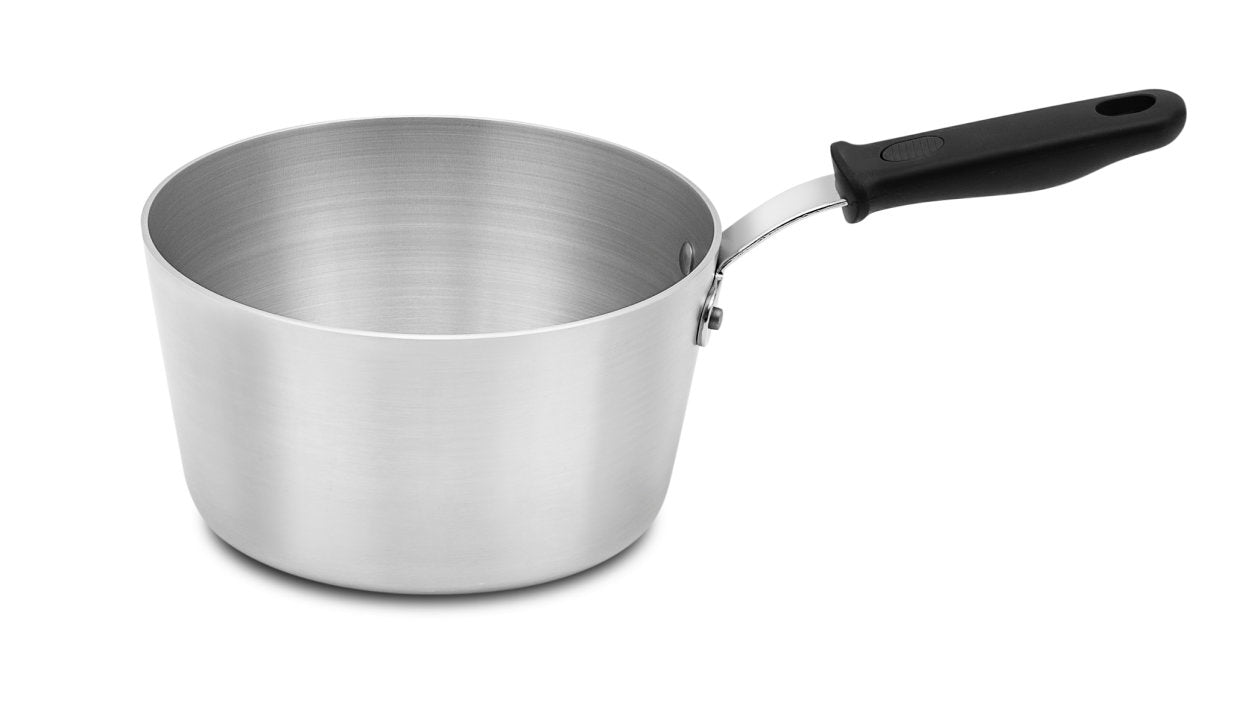 Vollrath Wear Ever 2.75 Quart Aluminum Sauce Pan with Heat-Resistant Silicone Handle - Perfect for Cooking, Simmering Sauces & Melting Chocolate in Home Kitchens & Restaurants
